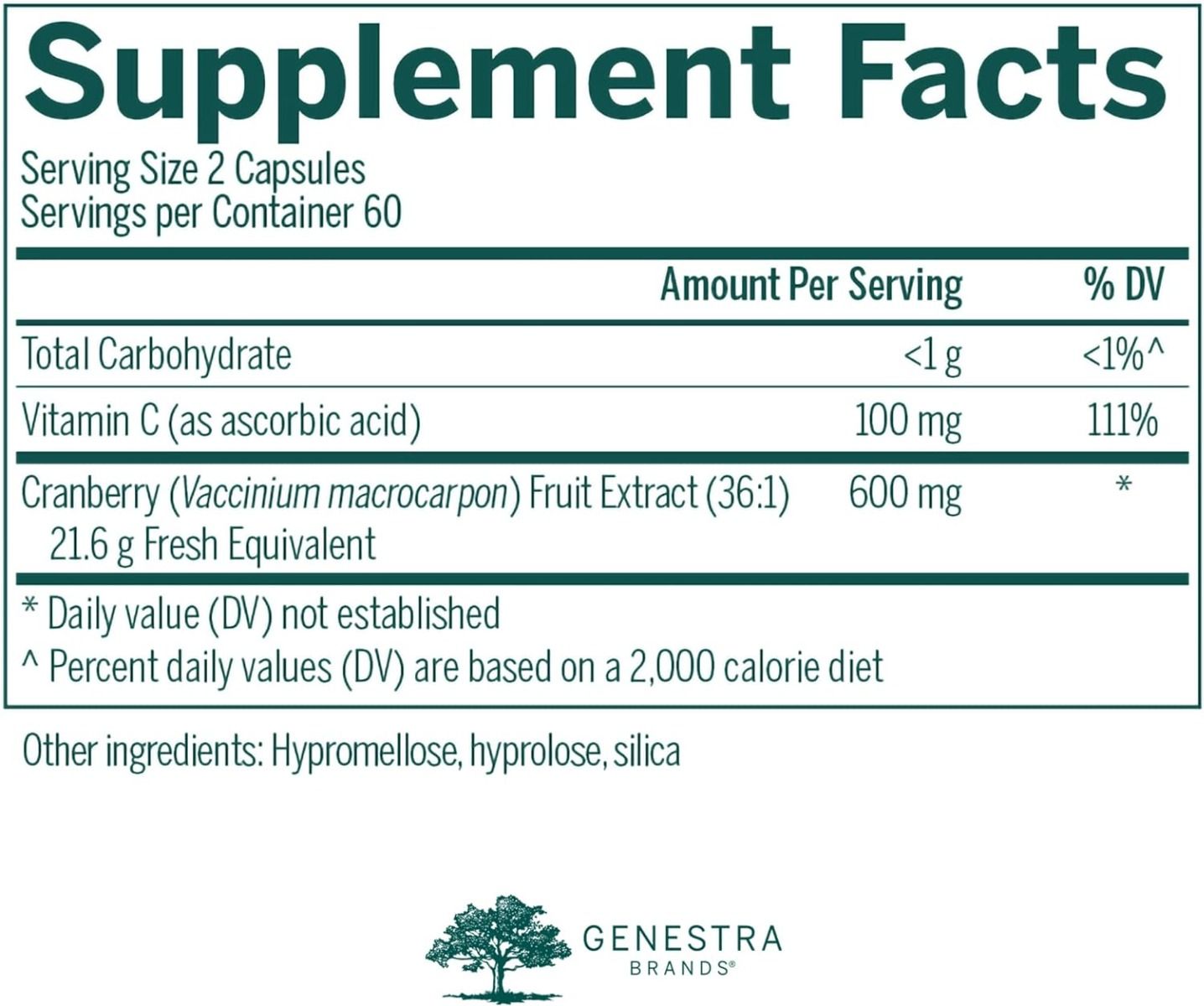 Cranberry Plus 600 MG 120Veggie Caps