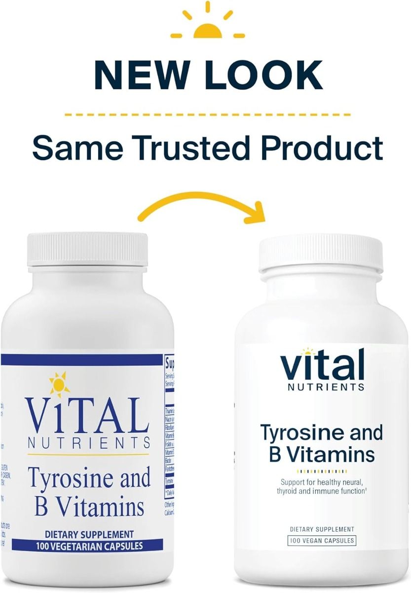 Tyrosine and B-Vitamins 100 Capsules