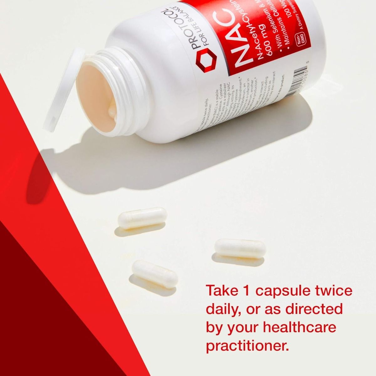 NAC N-Acetyl Cysteine 600 MG 100 Veggie Caps