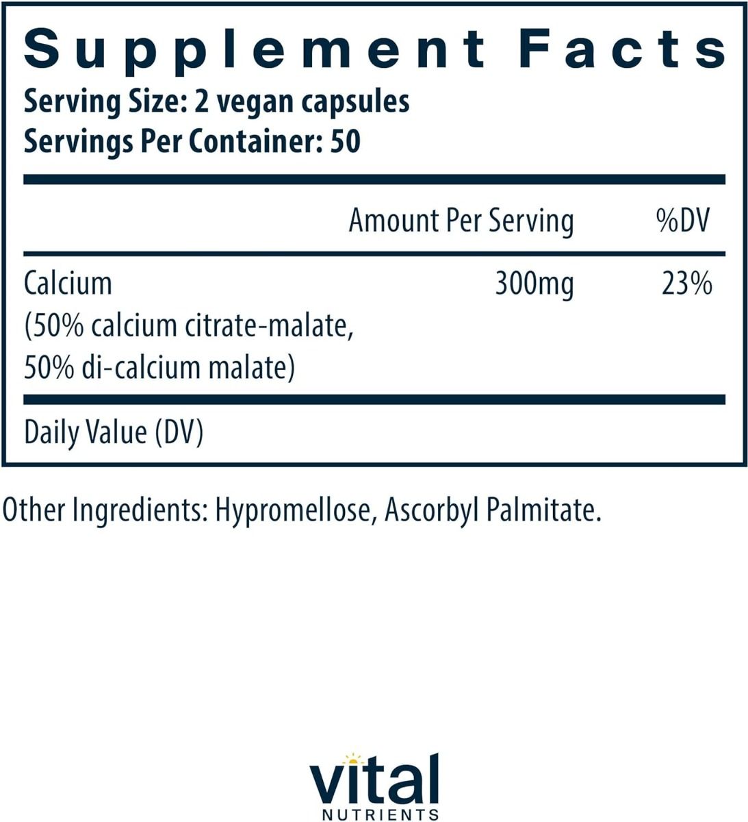 Calcium Citrate/Malate 150 MG 100Capsules