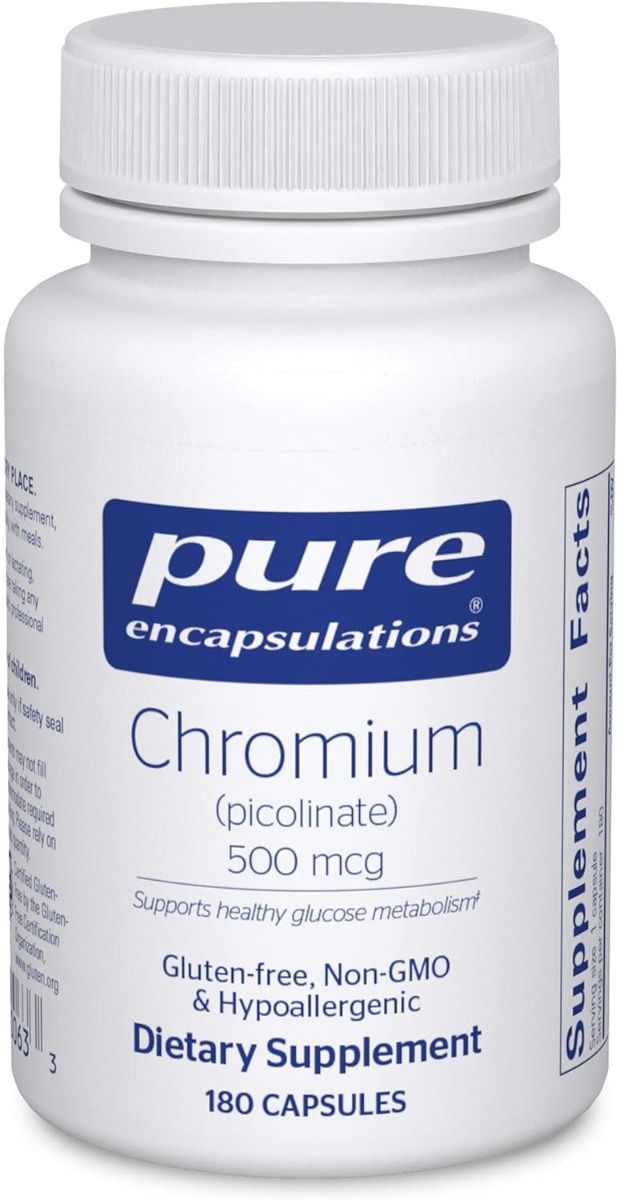 Chromium Picolinate 500 MCG 180 Veggie Caps
