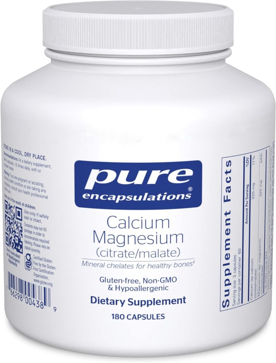 Calcium Magnesium Citrate/Malate 180 Capsules