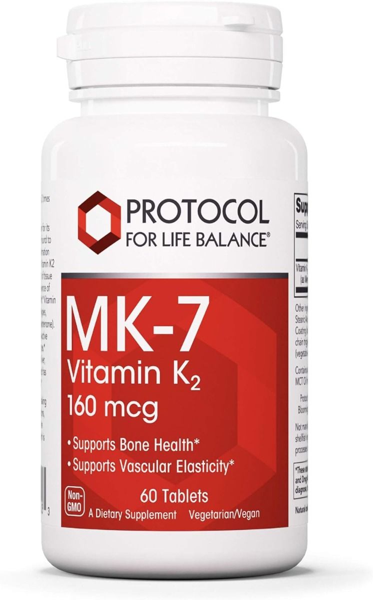 MK-7 Vitamin K2 160 MCG 60 Vegan Tablets