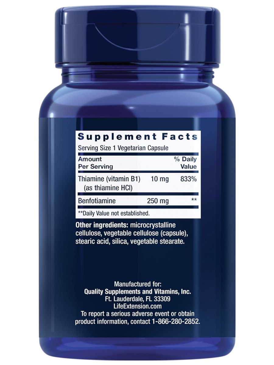 Mega Benfotiamine 250 MG 120 Veggie Caps