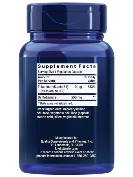 Mega Benfotiamine 250 MG 120 Veggie Caps