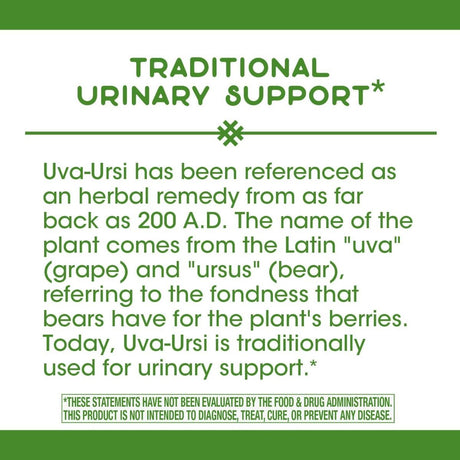 Uva Ursi Leaves 100 Capsules