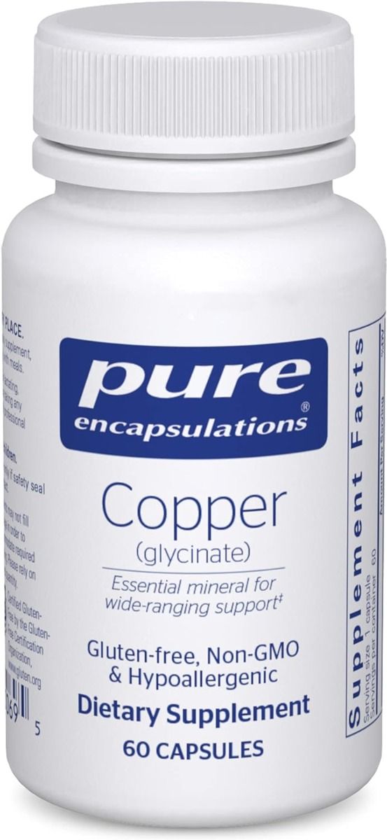 Copper Glycinate 2 MG 60 Veggie Caps