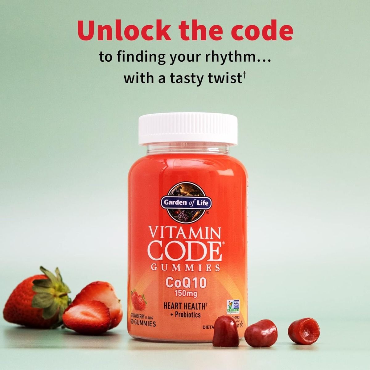 Vitamin Code CoQ10 150mg 150 MG 60 Gummies Strawberry
