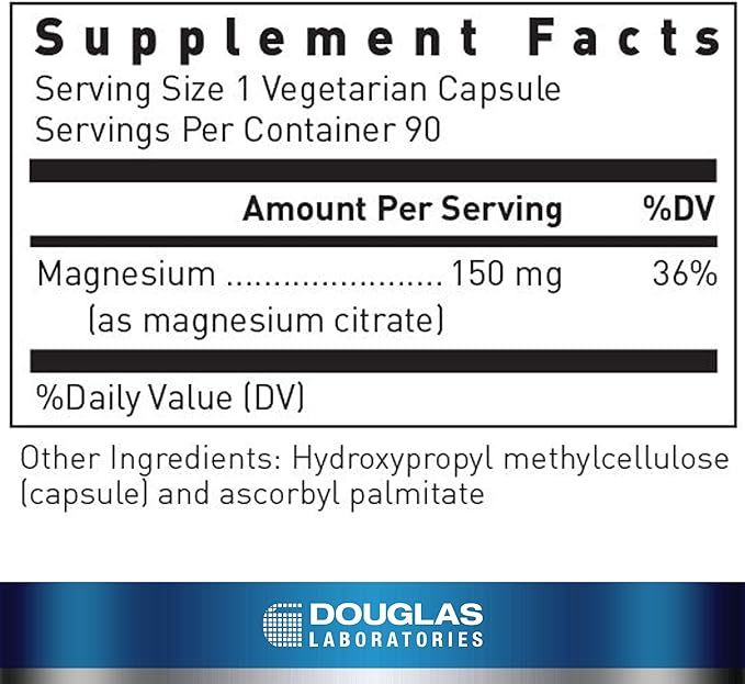 Magnesium Citrate 150 MG 90 Veggie Caps