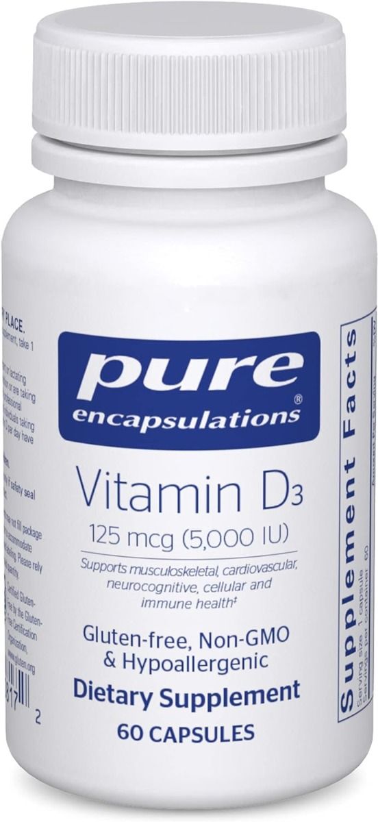 Vitamin D3 5000 IU 60 Capsules
