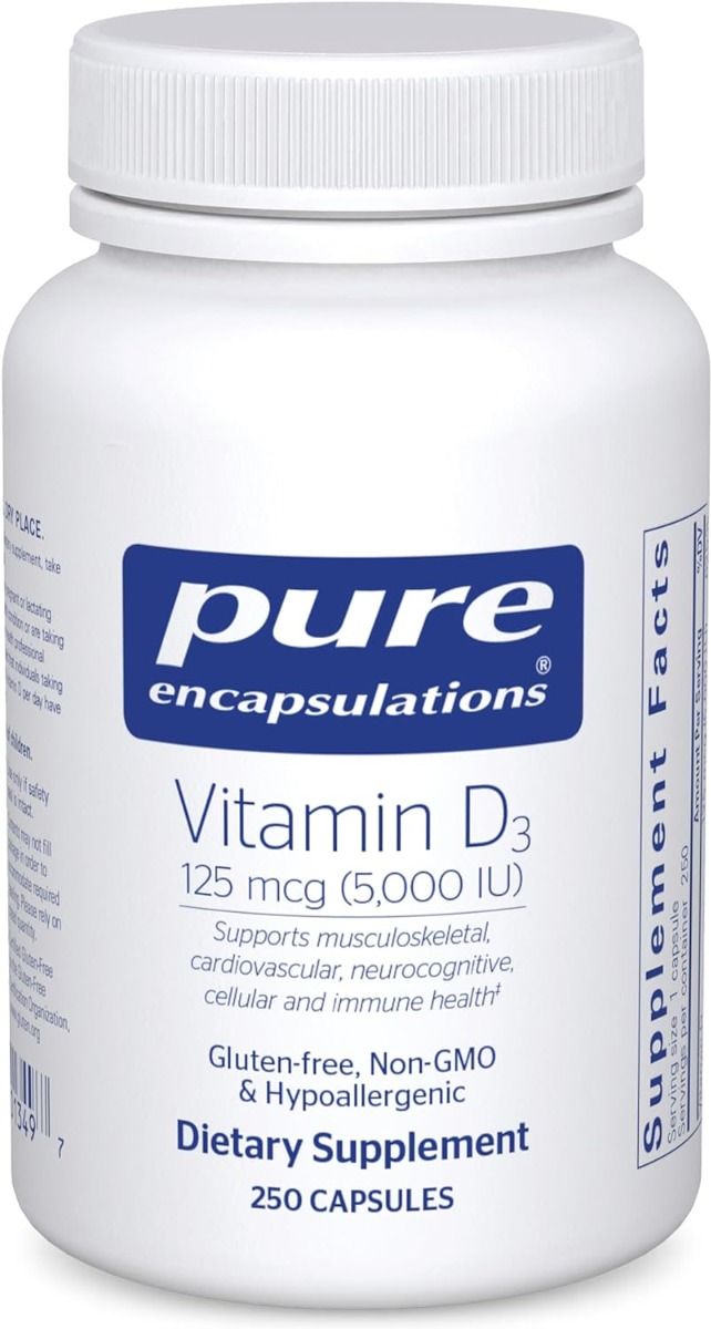 Vitamin D3 5000 IU 250 Capsules