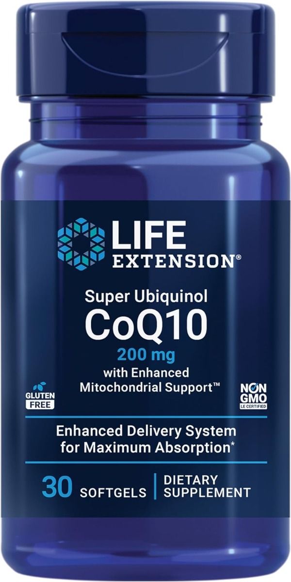 Super Ubiquinol CoQ10 200 MG 30 Softgels