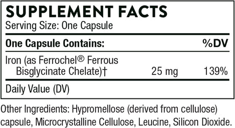 Iron Bisglycinate 60 Capsules