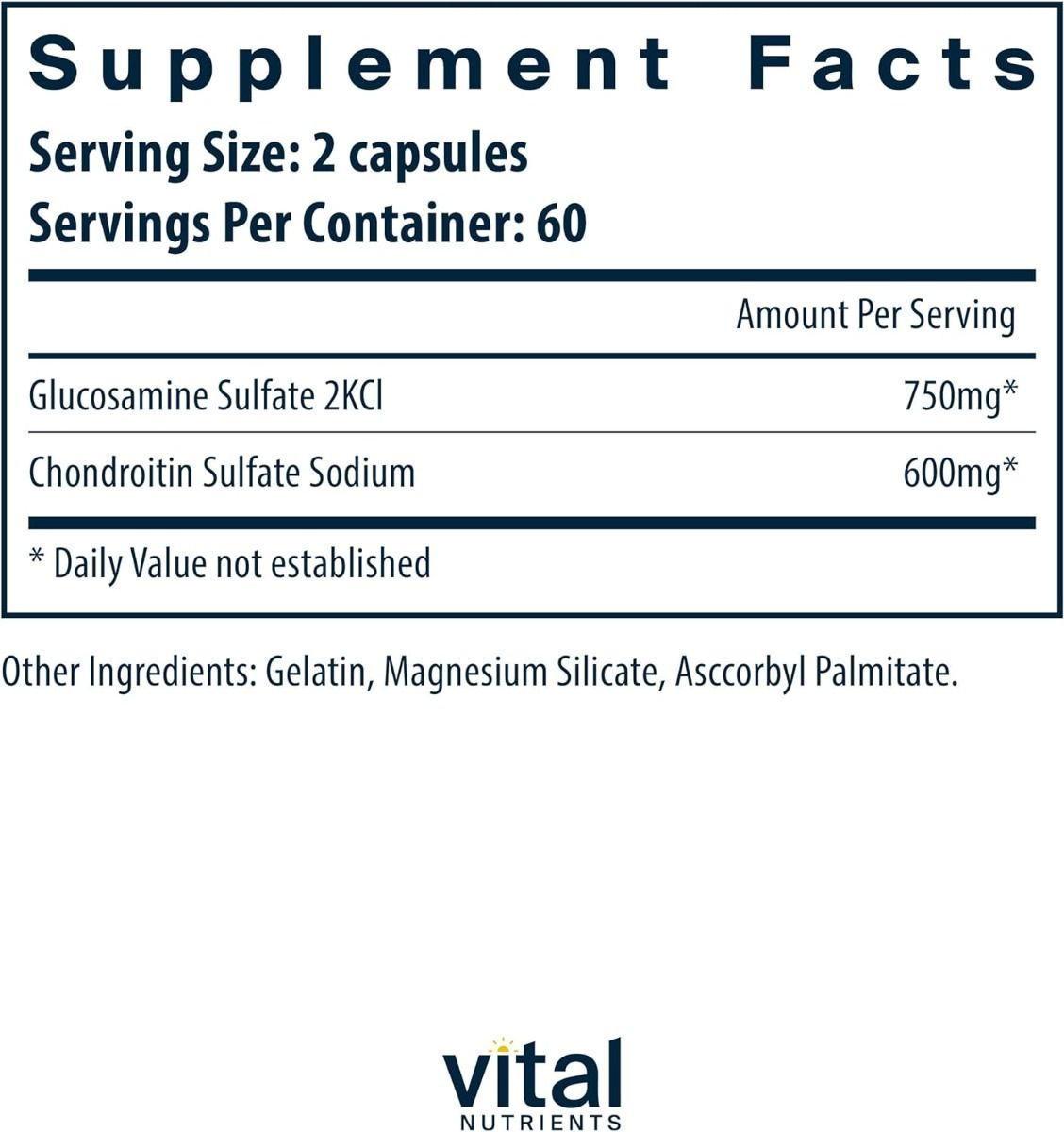 Glucosamine & Chondroitin Sulfate 300 MG 120Capsules