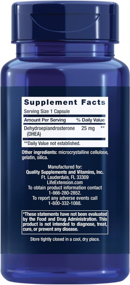 DHEA 25 MG 100 Capsules