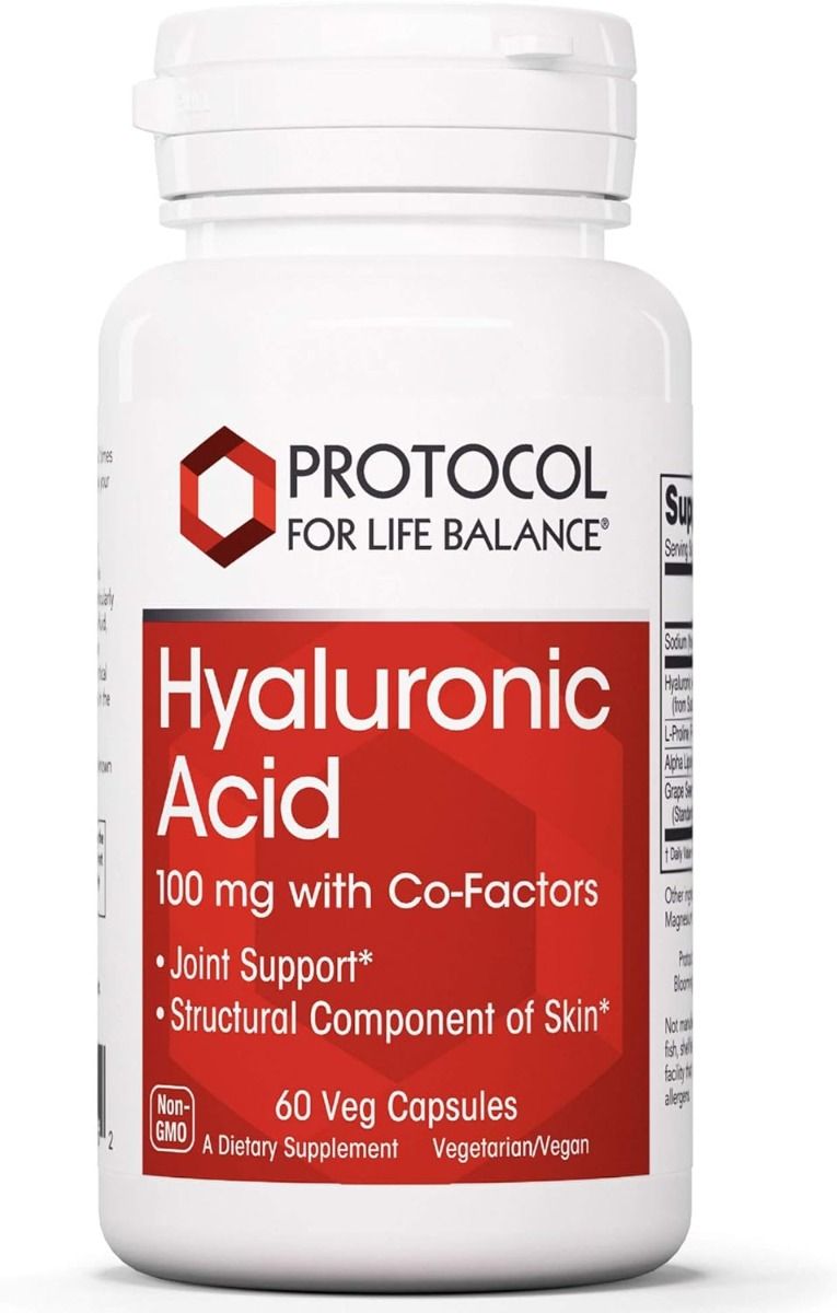 Hyaluronic Acid 100 mg with Co-factors 100 MG 60 Veggie Caps