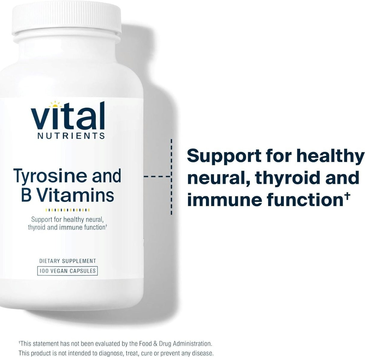 Tyrosine and B-Vitamins 100 Capsules