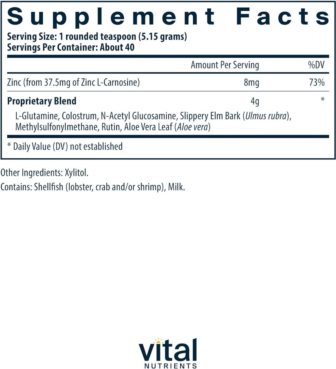 Gi Repair Powder 206 Grams/7.26 Oz Powder