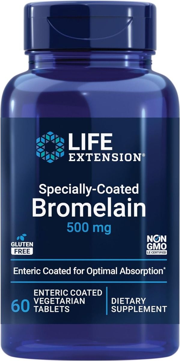 Specially-Coated Bromelain 500 MG 60 Tablets