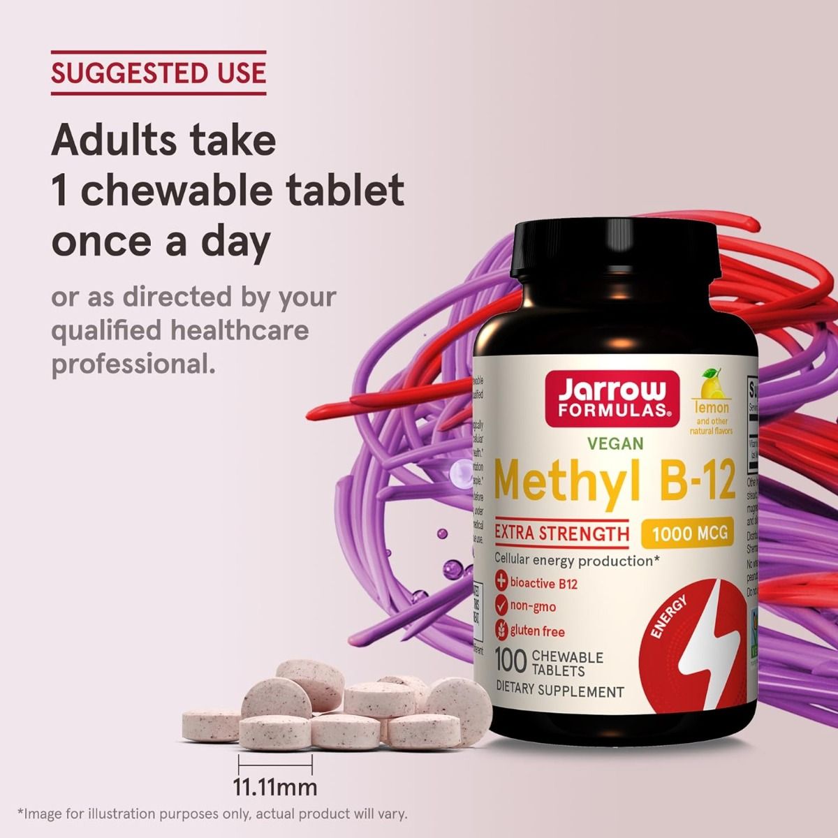 Methyl B-12 1000 MCG 100 Lozenges Lemon