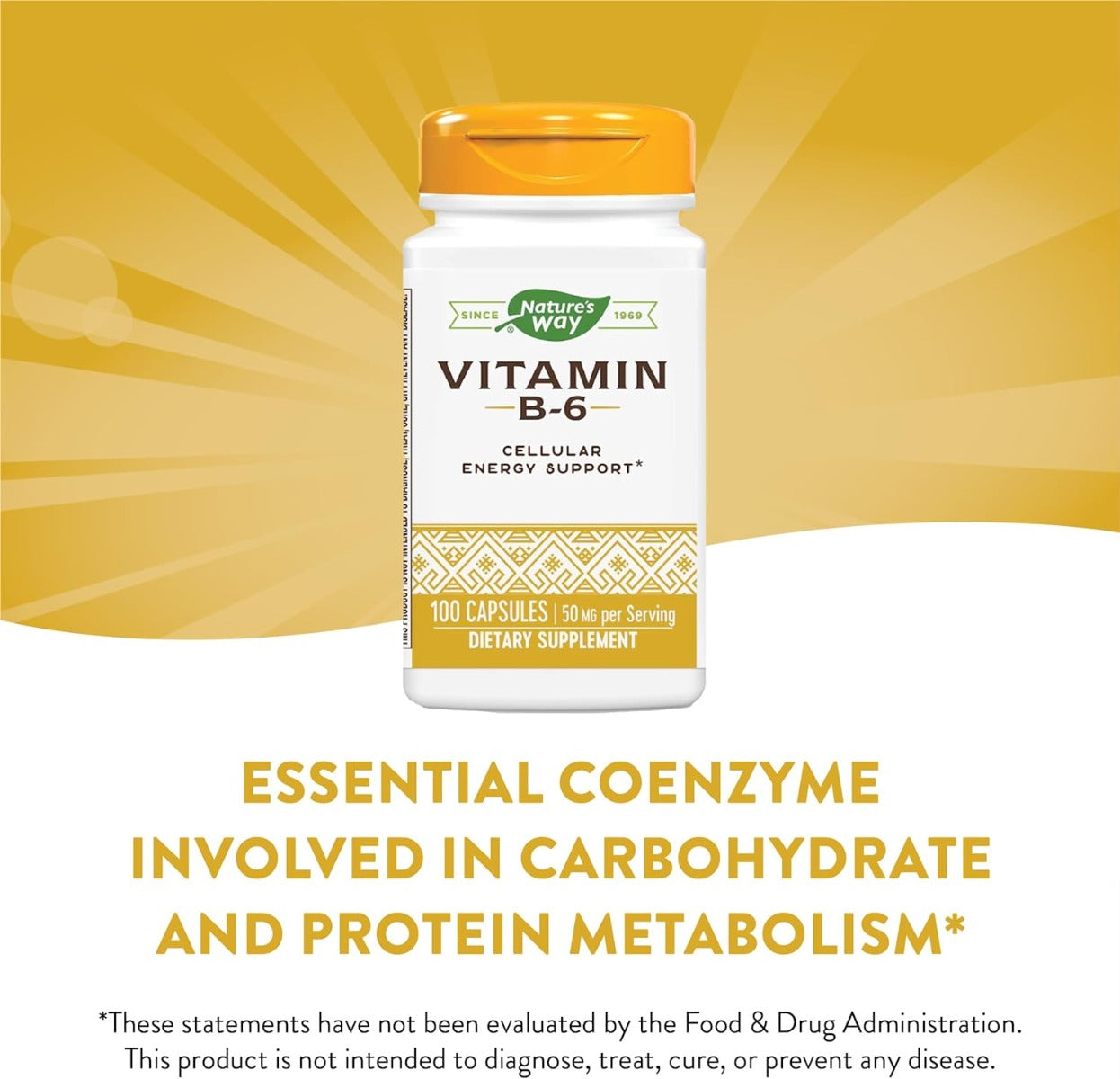 Vitamin B6 100 Capsules