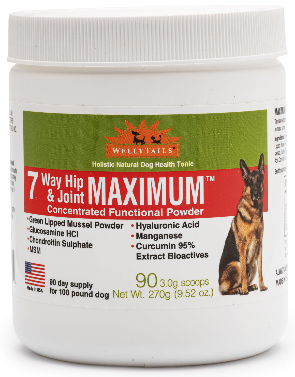 7 Way Hip & Joint MAXIMUM Dog Joint Supplement Made in USA