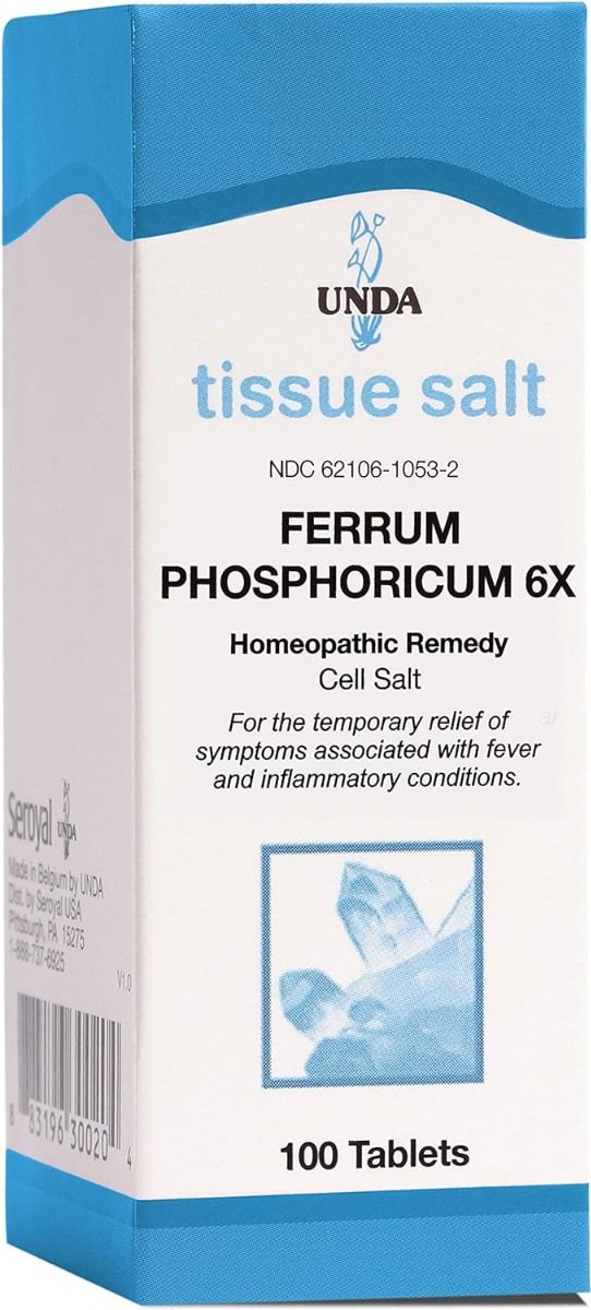 Ferrum Phosphoricum 6x Homeopathic Remedy (Cell Salt)