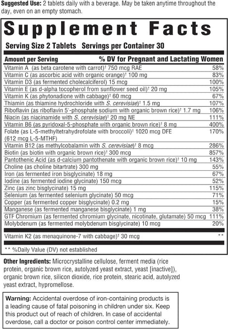 Baby & Me Multivitamin Tablets