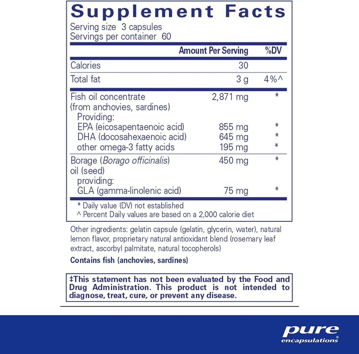 VisionPro EPA/DHA/GLA 180 Softgels