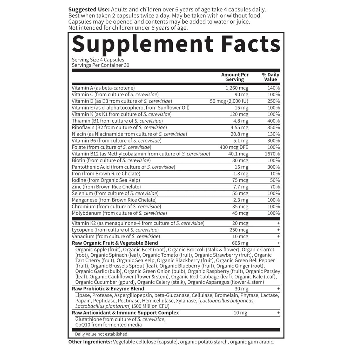 Vitamin Code Family 120 Veggie Caps