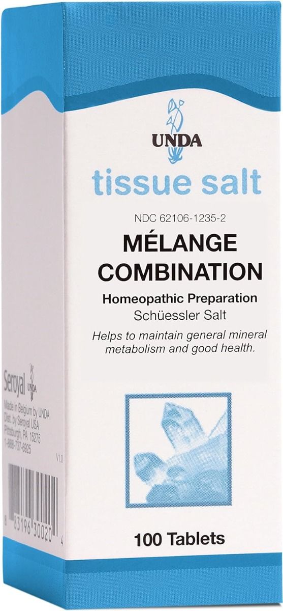 Melange Combination Homeopathic Preparation (Schuessler Salt) 100Tablets