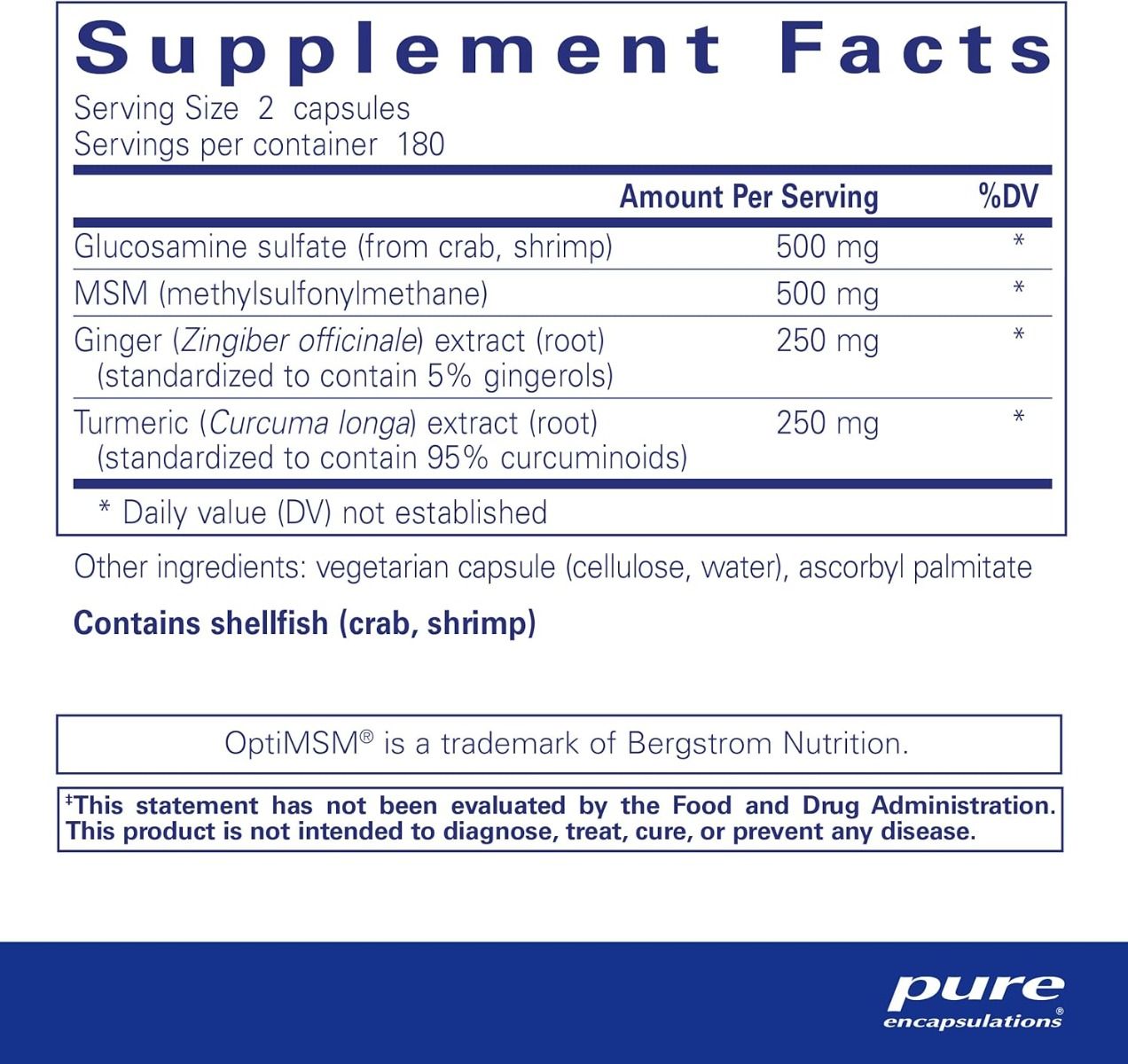 Glucosamine MSM 360 Veggie Caps