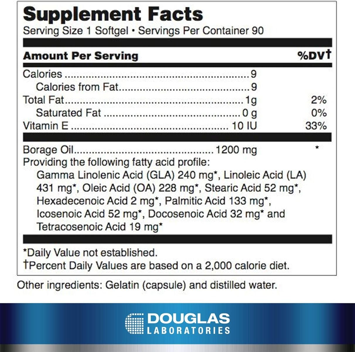 Ultra G.L.A. (Borage Oil) Softgels