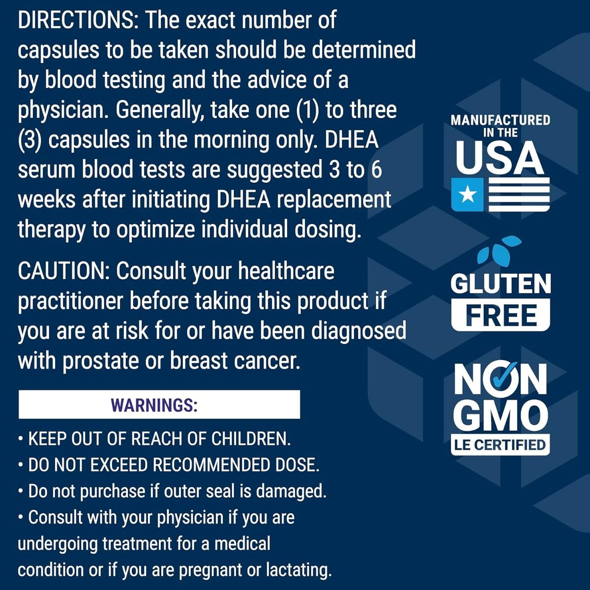 DHEA MG 100 Capsules