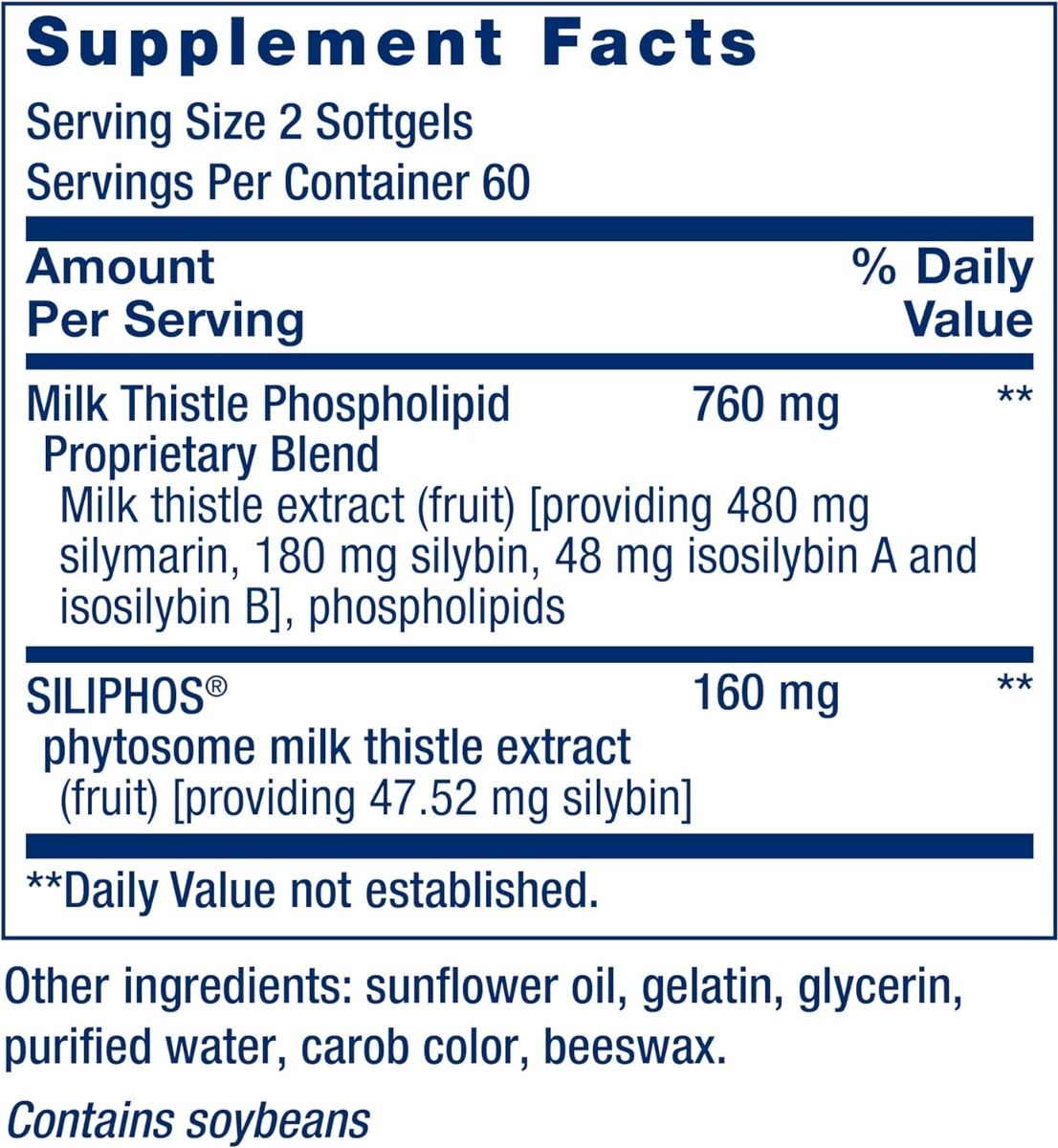 Advanced Milk Thistle 120 Softgels