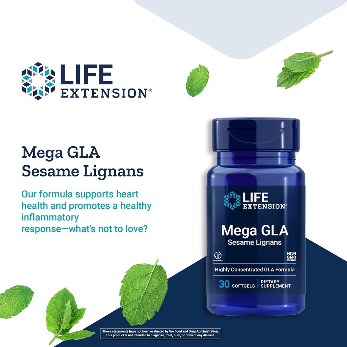 Mega GLA with Sesame Lignans 30 Softgels