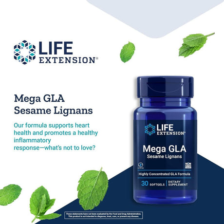 Mega GLA with Sesame Lignans 30 Softgels
