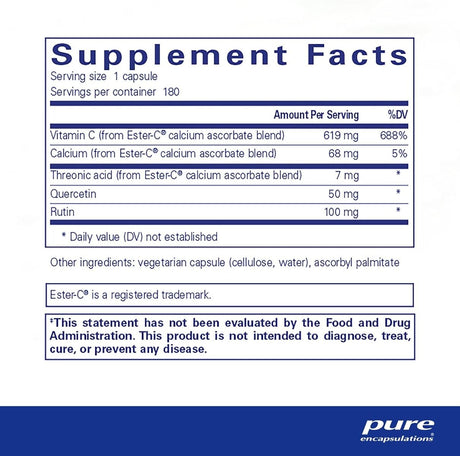 Ester-C & Flavonoids 180 Capsules