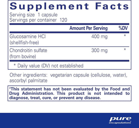 Glucosamine HCl + Chondroitin 120 Capsules