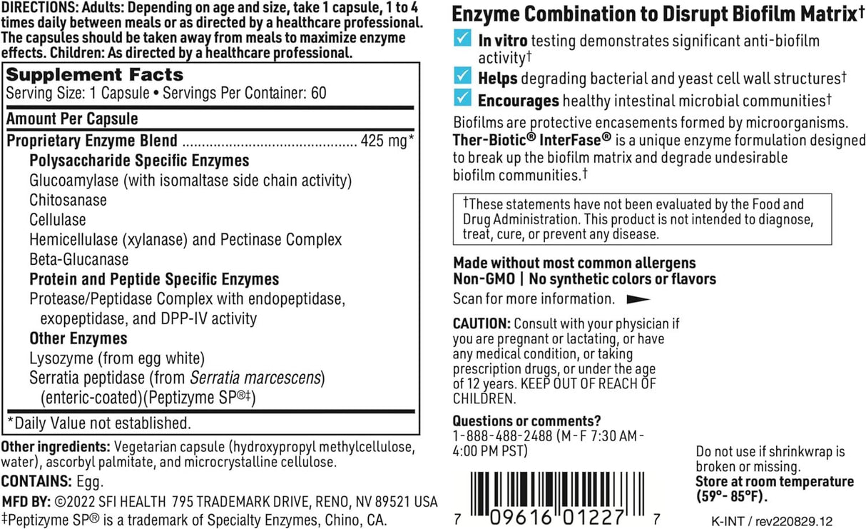 Ther-Biotic InterFase Veggie Caps
