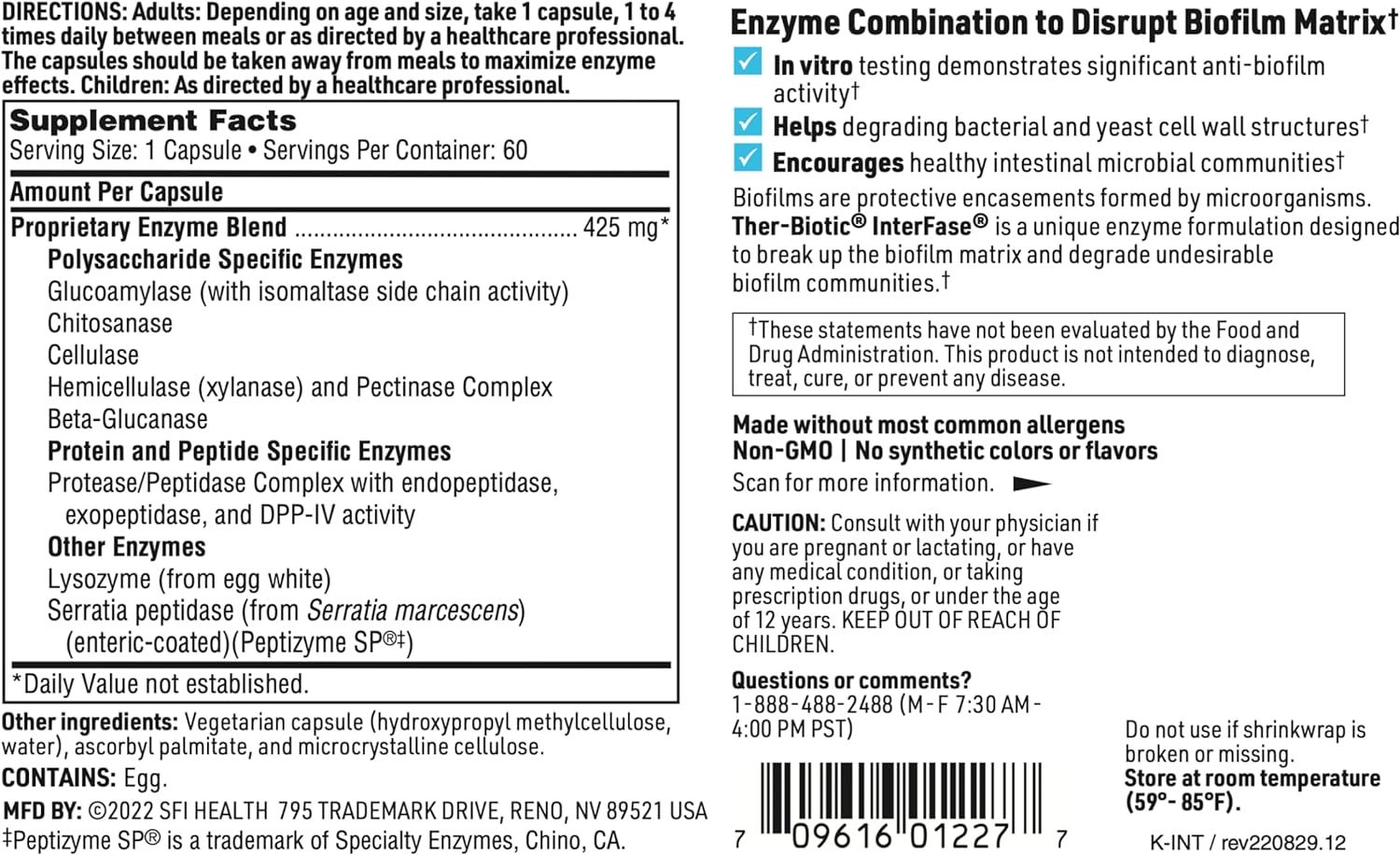Ther-Biotic InterFase Veggie Caps