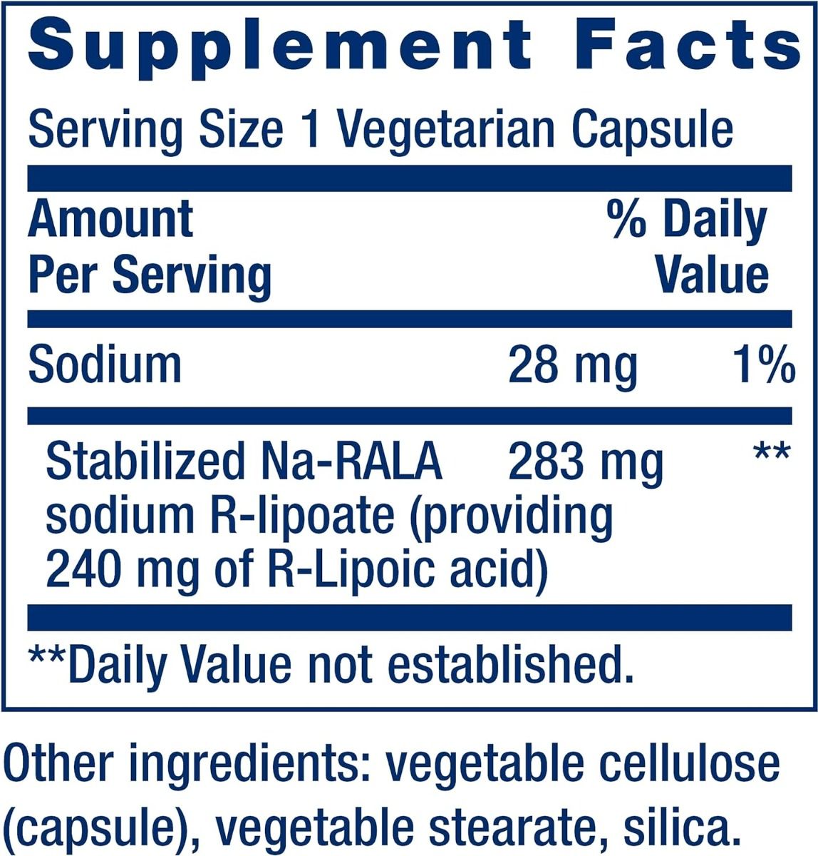 Super R-Lipoic Acid 240 MG 60 Veggie Caps