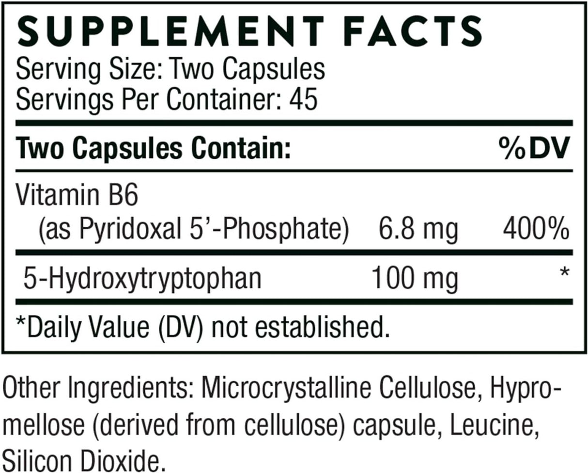 5-HTP (formerly 5-Hydroxytryptophan) 90 Veggie Caps