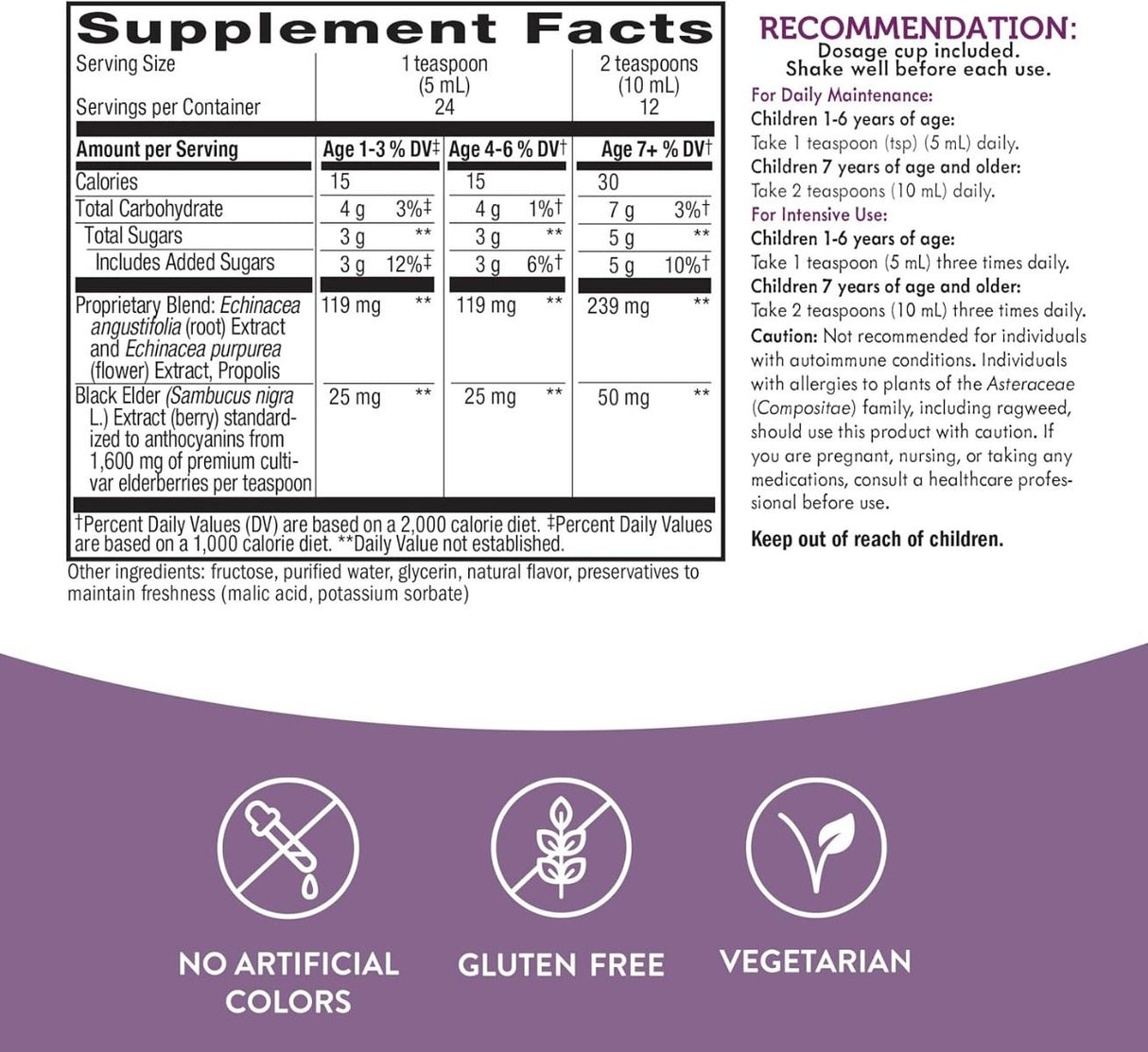 Sambucus for Kids 4 OZSyrupBerry