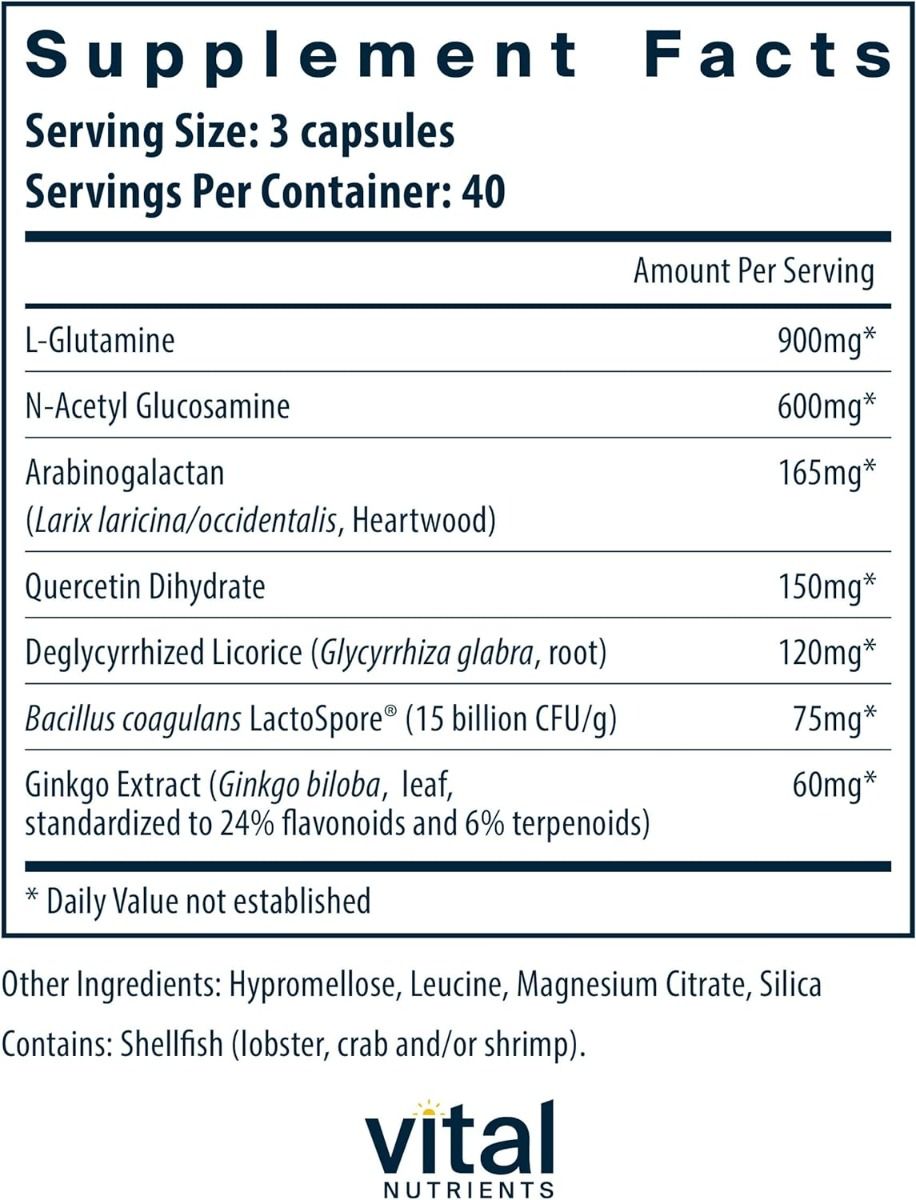 GI Repair Nutrients 120 Capsules