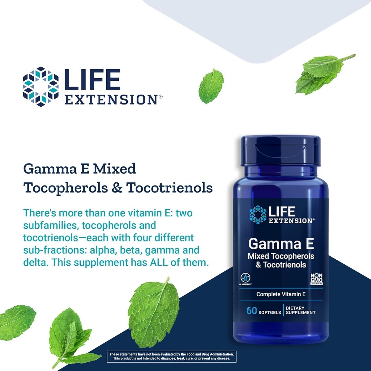 Gamma E Tocopherol/Tocotrienols 60 Softgels