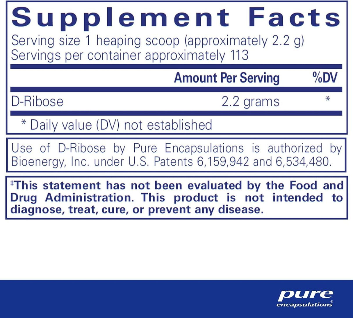 Ribose Powder 250 G Powder