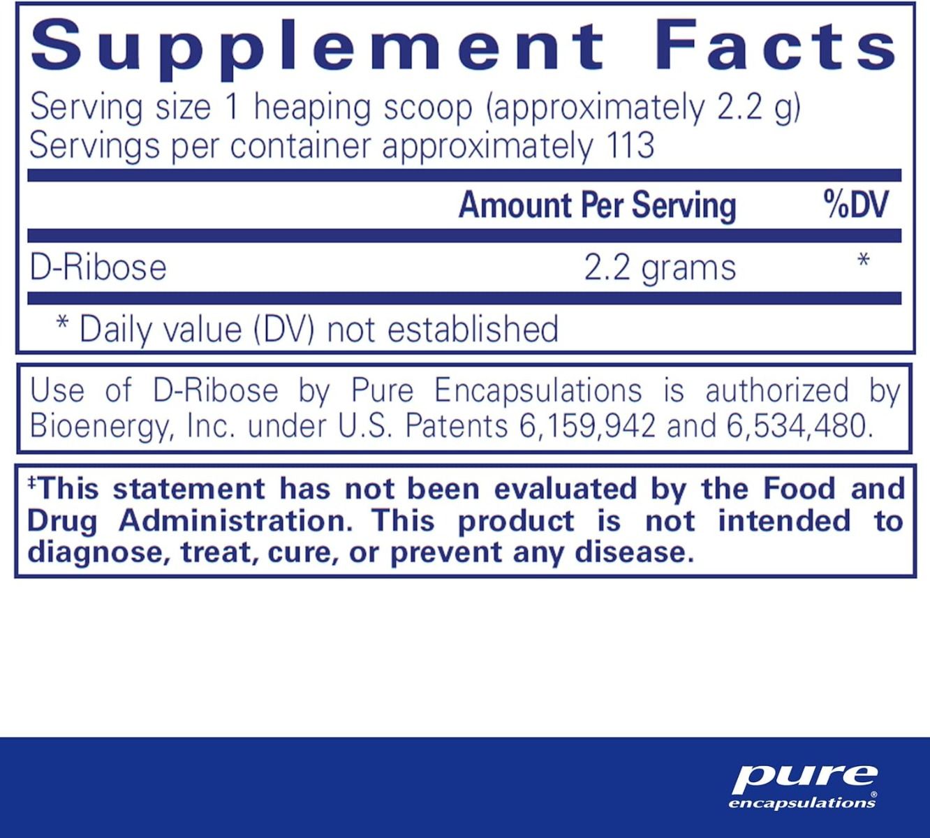 Ribose Powder 250 G Powder