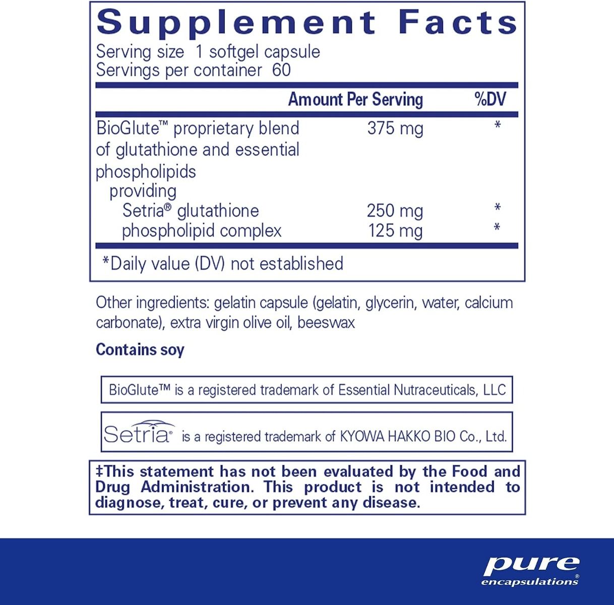 Liposomal Glutathione 60 Softgels