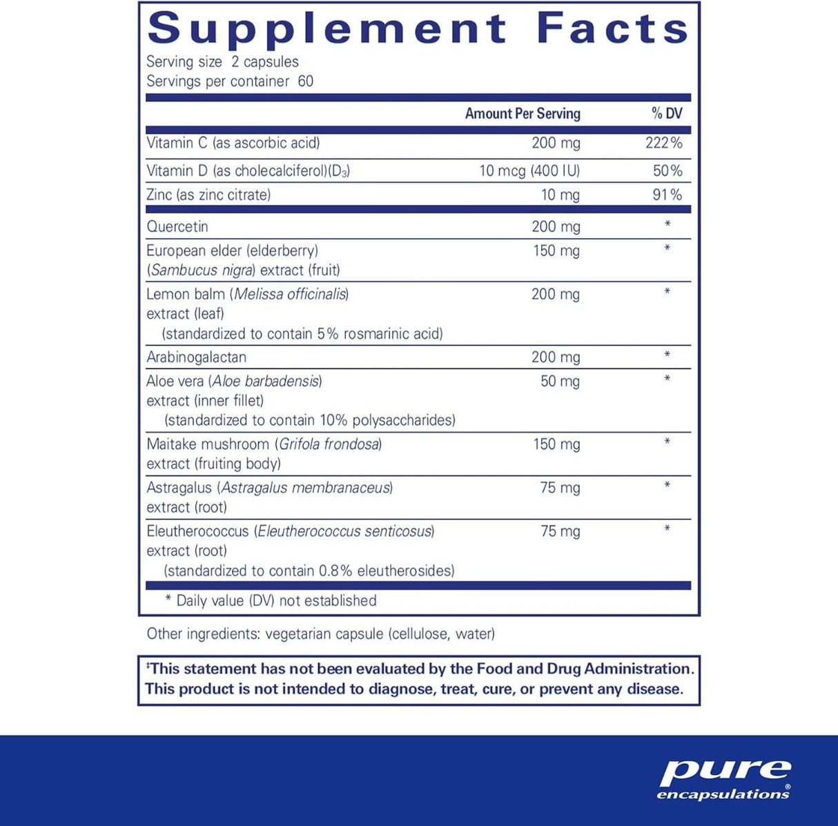 Daily Immune 120 Veggie Caps
